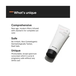 Minimalist SPF 60 Face Sunscreen with Anti oxidant Silymarin - 50 gm image 4