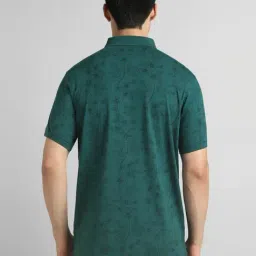 Simon Carter London Green Cotton Slim Fit Printed Polo T-Shirt image 2