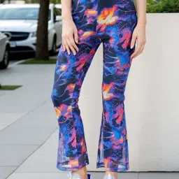 Bewakoof Multicolor Slim Fit Printed Trousers-picture-23