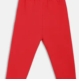 Miniklub Boys Red Cotton Joggers image 2