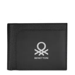 United Colors of Benetton Aloise Black Leather Solid Bi-Fold Wallet-picture-22