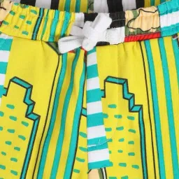 MINIKLUB Kids Green & Cream Printed Shorts image 4