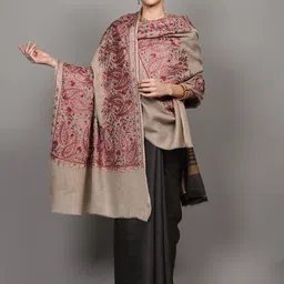 Exotic India Paisley Embroidered Shawl image 5