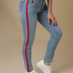 Campus Sutra Light Blue Slim FIt Jeans image 4