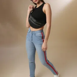 Campus Sutra Light Blue Slim FIt Jeans image 5