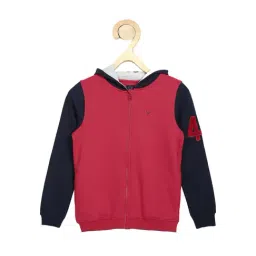Allen Solly Junior Red Solid Hoodie-picture-24