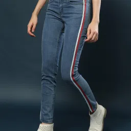 Campus Sutra Navy Blue Slim FIt Jeans image 3