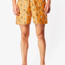 Bewakoof Orange Cotton Regular Fit Printed Boxers-image-6