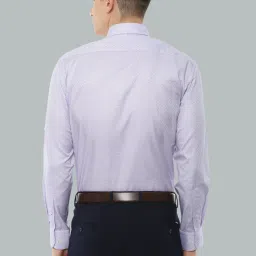 Louis Philippe Purple Cotton Regular Fit Printed Shirt image 2