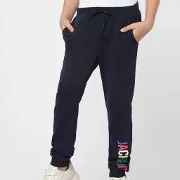 Jack & Jones Junior Blazer Navy Cotton Printed Joggers image 1