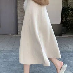 StyleCast Women Midi-Length Flared A-Line Skirt-image-4