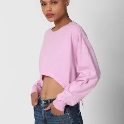 Forever 21 Pink Regular Fit Sweatshirt image 3