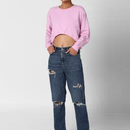 Forever 21 Pink Regular Fit Sweatshirt image 4