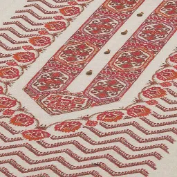 Biba Beige Printed Kurta Palazzo Set image 5