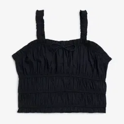 Y&F Kids by Westside Black Smocked Cotton Top-picture-35