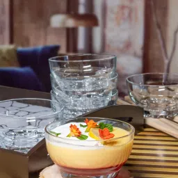 Pasabahce Transparent Glass Karaman Bowls - Set of 6 (240ml) image 1