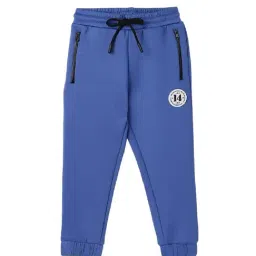 Blue Giraffe Kids Blue Solid  Sweatpants-image-32