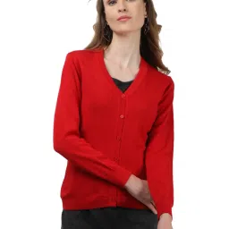Monte Carlo Red Full Sleeves Cardigan image 1