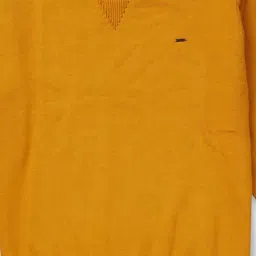 Gini & Jony Kids Yellow Cotton Full Sleeves Sweater image 3