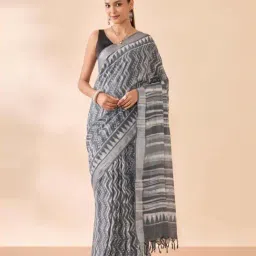 Taneira Grey Printed Saree-picture-20