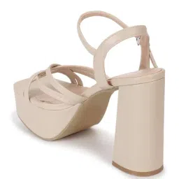Truffle Collection Women's Nude Ankle Strap Sandals image 5