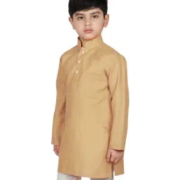 SG Yuvraj Kids Beige Regular Fit Kurta image 3