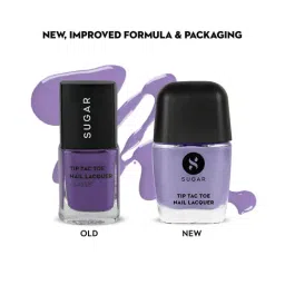 SUGAR Cosmetics Tip Tac Toe Nail Lacquer Classic 11 Lilac Lustre - 9 ml image 3