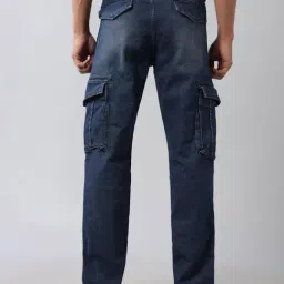 U.S. Polo Assn. Denim Co. Blue Cotton Slim Fit Cargo Jeans image 2