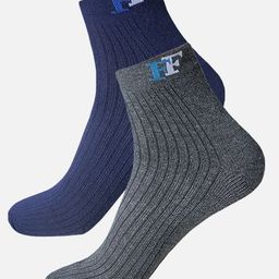 FIMS Men Pack Of 2 Ankle-Length Socks-picture-17