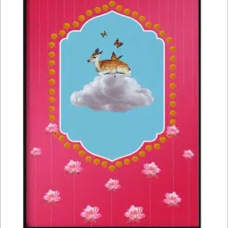 Indian Classic Art Multicolor Canvas Abstract Wall Art image 2