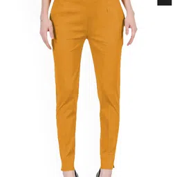 MIXFIT Women Pack of 2 Regular Fit Mid-Rise Cotton Trousers-image-90