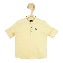 Allen Solly Junior Yellow Cotton Regular Fit Full Sleeves Shirt image 1
