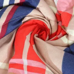 Klotthe Blue & Orange Feather 500 TC AC Comforter - Set of 1 image 4