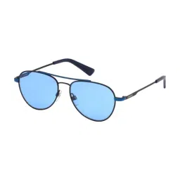 DIESEL Blue UV Protection Pilot Sunglasses for Men-picture-15