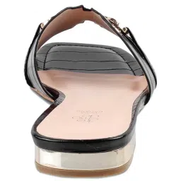 Tresmode Women's Black Casual Sandals image 4