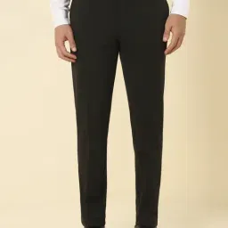 Allen Solly Black Regular Fit Trousers-picture-33