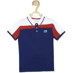 Peter England Kids Multicolor Color Block  Polo T-Shirt-image-69