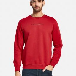 Octave Red Regular Fit Printed Sweatshirt-picture-20