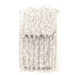 Odette White Embellished Clutch image 3