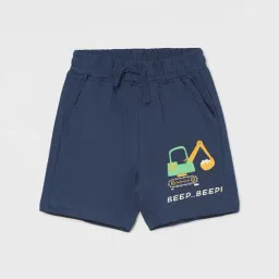 Juniors by Lifestyle Blue Cotton Printed Shorts-image-33