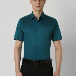 Van Heusen Green Cotton Regular Fit Shirt-picture-26