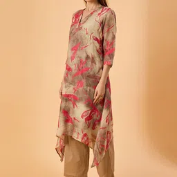 dhartii Printed Tunic With Palazzos Co-Ords image 2