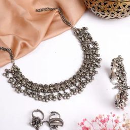 Teejh Pitara Collection Girishma Oxidized Jewellery Set-picture-43