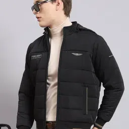 Monte Carlo Black Regular Fit Quilted Jacket image 5