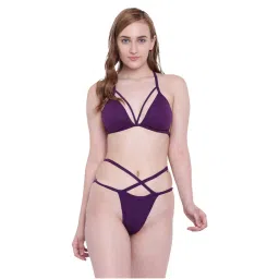 La Intimo Beach Mania Bikini and Panty Resort/Beach Wear - Purple-picture-14