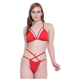 La Intimo Beach Mania Bikini and Panty Resort/Beach Wear - Red-picture-15