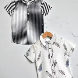 RAVYA TRENDZ Boys Classic Printed Casual Shirt-picture-53