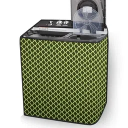 The Furnishing Tree Washing Machine Cover Check Military Compatible for LG 9 KG Semi-Automatic Top image 3