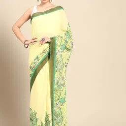 BUTA BUTI Floral Pure Cotton Saree-picture-28