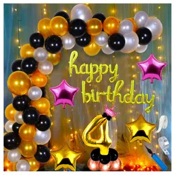 Shopperskart 4th Birthday Party Decoration Kit - Pack Of 87-picture-13